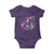 Mardi Gras Baby Onesie Jester Skeleton Skull Lovers TS10 Purple Print Your Wear
