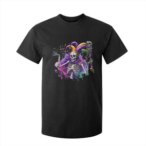 Mardi Gras T Shirt For Kid Jester Skeleton Skull Lovers TS10 Black Print Your Wear