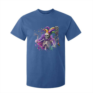 Mardi Gras T Shirt For Kid Jester Skeleton Skull Lovers TS10 Royal Blue Print Your Wear