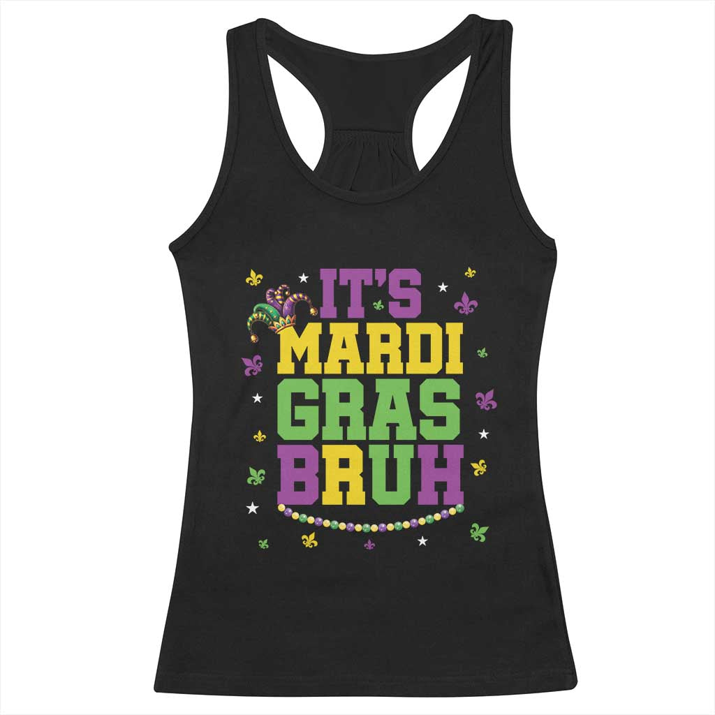 Bruh Mardi Gras Racerback Tank Top Funny Fat Tuesday Teens Boys Kids TS10 Black Print Your Wear