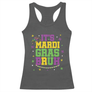 Bruh Mardi Gras Racerback Tank Top Funny Fat Tuesday Teens Boys Kids TS10 Dark Heather Print Your Wear