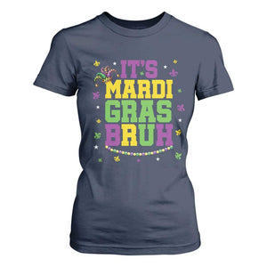 Bruh Mardi Gras T Shirt For Women Funny Fat Tuesday Teens Boys Kids TS10 Navy Print Your Wear