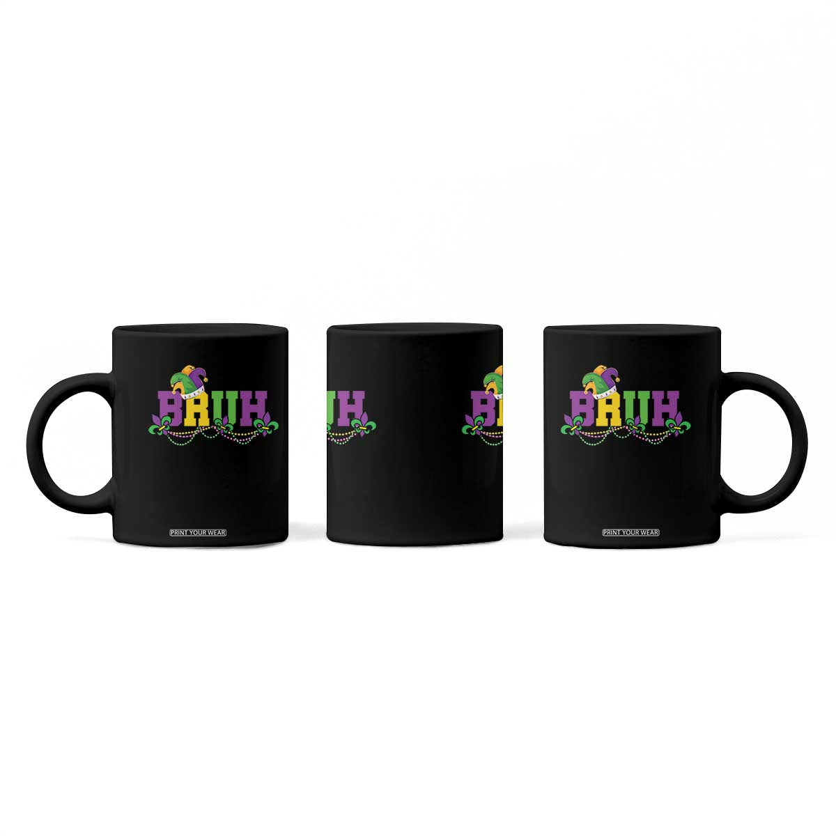 Bruh Mardi Gras Coffee Mug Carnival New Orleans Trip Parade Outfit Teens Boys Kids TS10 Print Your Wear