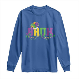 Bruh Mardi Gras Long Sleeve Shirt Carnival New Orleans Trip Parade Outfit Teens Boys Kids TS10 Royal Blue Print Your Wear