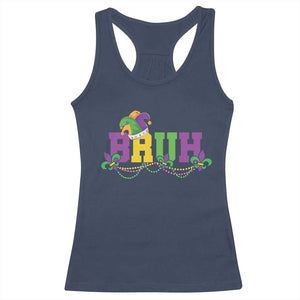 Bruh Mardi Gras Racerback Tank Top Carnival New Orleans Trip Parade Outfit Teens Boys Kids TS10 Navy Print Your Wear