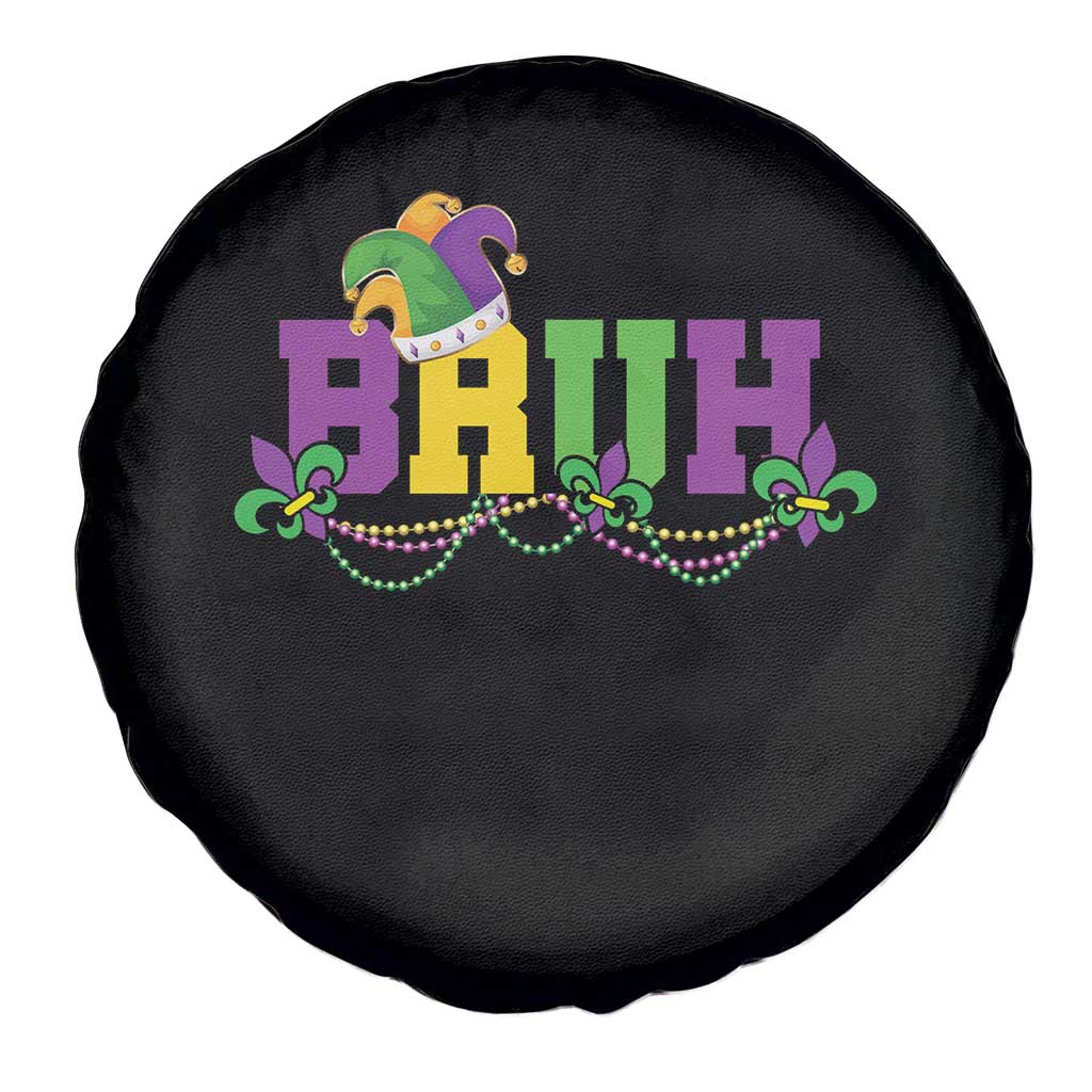 Bruh Mardi Gras Spare Tire Cover Carnival New Orleans Trip Parade Outfit Teens Boys Kids TS10 Print Your Wear