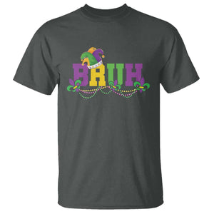Bruh Mardi Gras T Shirt Carnival New Orleans Trip Parade Outfit Teens Boys Kids TS10 Dark Heather Print Your Wear