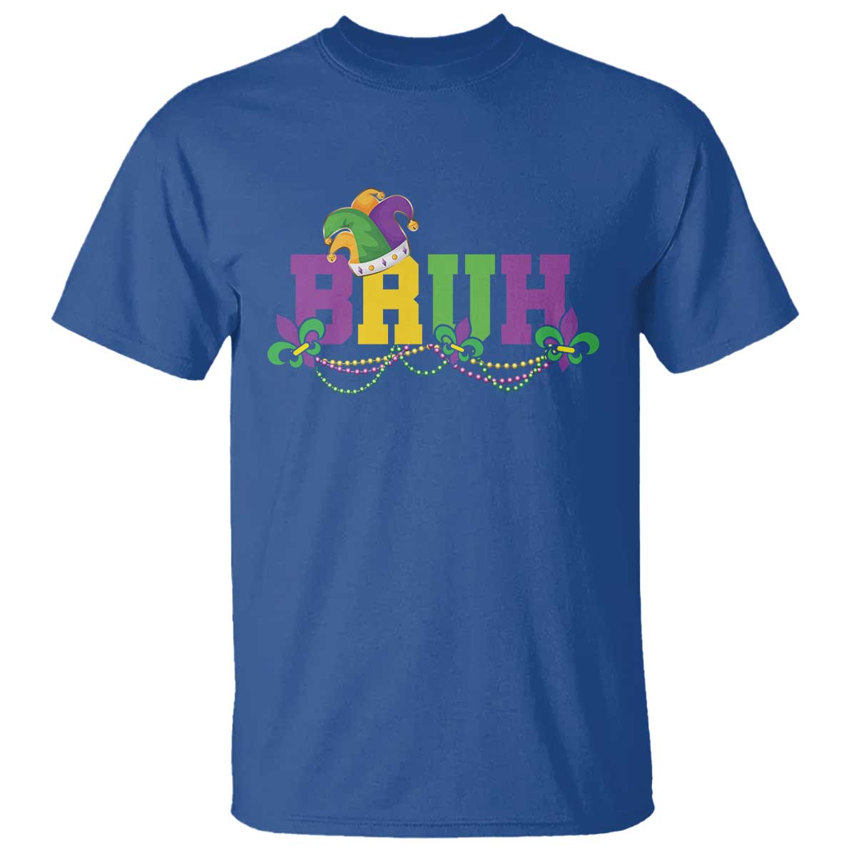 Bruh Mardi Gras T Shirt Carnival New Orleans Trip Parade Outfit Teens Boys Kids TS10 Royal Blue Print Your Wear
