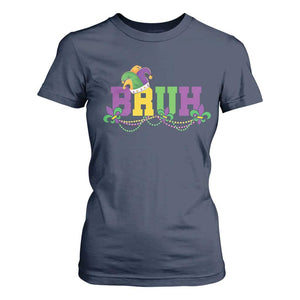 Bruh Mardi Gras T Shirt For Women Carnival New Orleans Trip Parade Outfit Teens Boys Kids TS10 Navy Print Your Wear