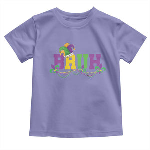 Bruh Mardi Gras Toddler T Shirt Carnival New Orleans Trip Parade Outfit Teens Boys Kids TS10 Violet Print Your Wear