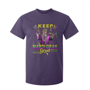 Funny Trump Keep Mardi Gras Great T Shirt For Kid TS10 Purple Print Your Wear
