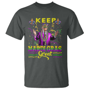 Funny Trump Keep Mardi Gras Great T Shirt TS10 Dark Heather Print Your Wear