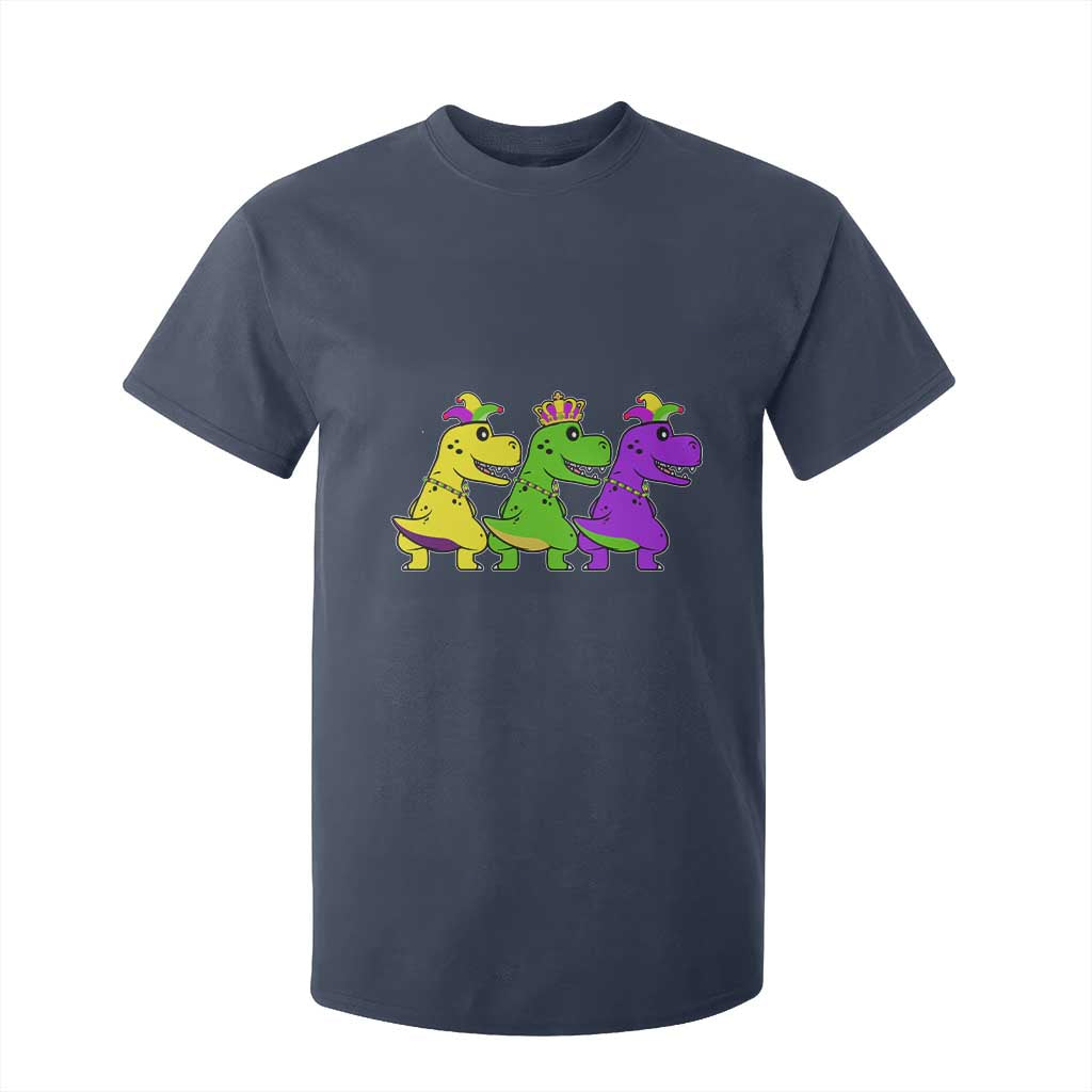 Mardi Gras T Shirt For Kid Kids Trex Dinos Toddler Boys TS10 Navy Print Your Wear