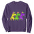 Mardi Gras Sweatshirt Kids Trex Dinos Toddler Boys TS10 Purple Print Your Wear