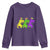 Mardi Gras Youth Sweatshirt Kids Trex Dinos Toddler Boys TS10 Purple Print Your Wear