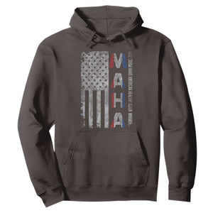 MAHA Make America Healthy Again Hoodie Trump RFK Jr Kennedy Medical Freedom USA Flag TS10 Dark Chocolate Print Your Wear