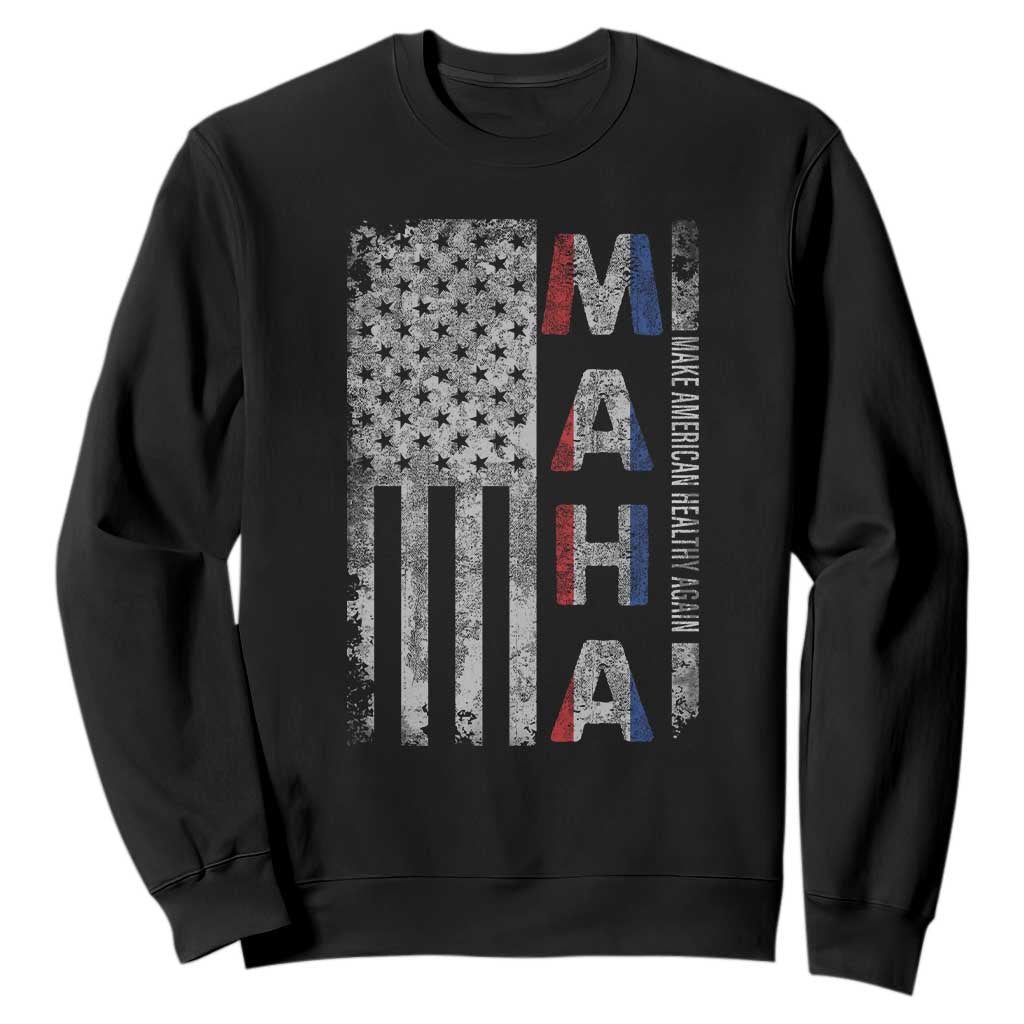 MAHA Make America Healthy Again Sweatshirt Trump RFK Jr Kennedy Medical Freedom USA Flag TS10 Black Print Your Wear