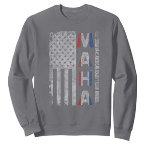 MAHA Make America Healthy Again Sweatshirt Trump RFK Jr Kennedy Medical Freedom USA Flag TS10 Charcoal Print Your Wear