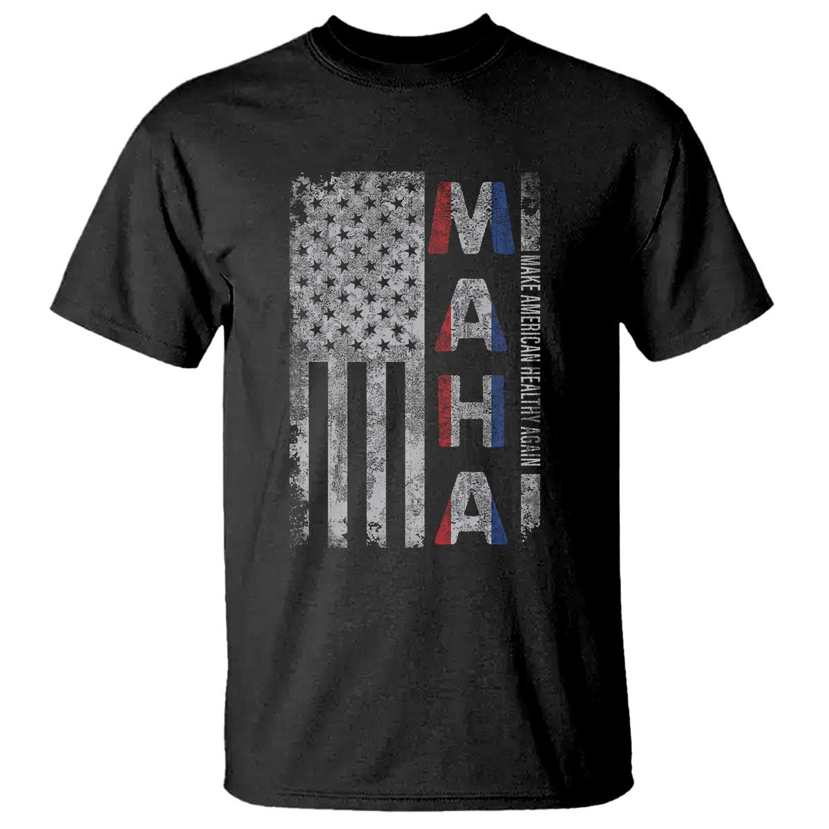 MAHA Make America Healthy Again T Shirt Trump RFK Jr Kennedy Medical Freedom USA Flag TS10 Black Print Your Wear