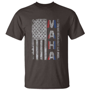 MAHA Make America Healthy Again T Shirt Trump RFK Jr Kennedy Medical Freedom USA Flag TS10 Dark Chocolate Print Your Wear