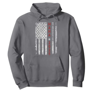 MAHA Make America Healthy Again 2025 Hoodie Trump RFK Jr Kennedy Medical Freedom USA Flag TS10 Charcoal Print Your Wear