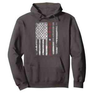 MAHA Make America Healthy Again 2025 Hoodie Trump RFK Jr Kennedy Medical Freedom USA Flag TS10 Dark Chocolate Print Your Wear