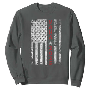 MAHA Make America Healthy Again 2025 Sweatshirt Trump RFK Jr Kennedy Medical Freedom USA Flag TS10 Dark Heather Print Your Wear