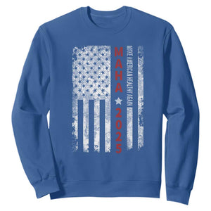 MAHA Make America Healthy Again 2025 Sweatshirt Trump RFK Jr Kennedy Medical Freedom USA Flag TS10 Royal Blue Print Your Wear