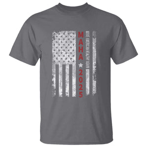 MAHA Make America Healthy Again 2025 T Shirt Trump RFK Jr Kennedy Medical Freedom USA Flag TS10 Charcoal Print Your Wear