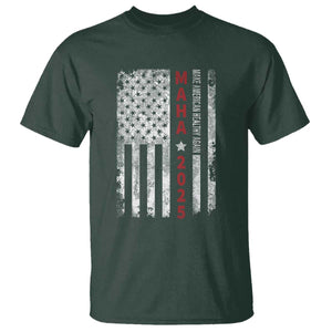 MAHA Make America Healthy Again 2025 T Shirt Trump RFK Jr Kennedy Medical Freedom USA Flag TS10 Dark Forest Green Print Your Wear
