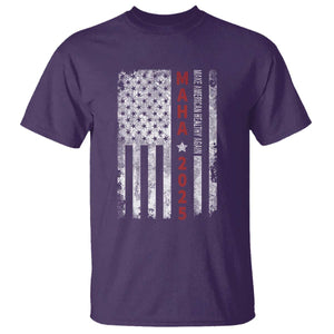 MAHA Make America Healthy Again 2025 T Shirt Trump RFK Jr Kennedy Medical Freedom USA Flag TS10 Purple Print Your Wear