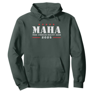 MAHA Make America Healthy Again Hoodie Trump RFK Jr Kennedy 2025 TS10 Dark Forest Green Print Your Wear