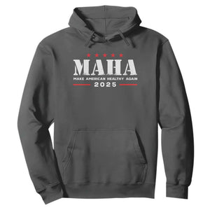MAHA Make America Healthy Again Hoodie Trump RFK Jr Kennedy 2025 TS10 Dark Heather Print Your Wear