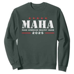 MAHA Make America Healthy Again Sweatshirt Trump RFK Jr Kennedy 2025 TS10 Dark Forest Green Print Your Wear
