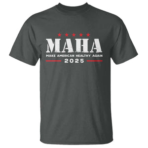 MAHA Make America Healthy Again T Shirt Trump RFK Jr Kennedy 2025 TS10 Dark Heather Print Your Wear