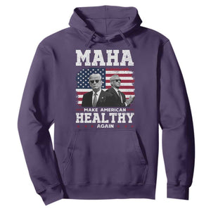 Trump Kennedy Hoodie RFK MAHA Make America Healthy Again 2025 USA Flag TS10 Purple Print Your Wear