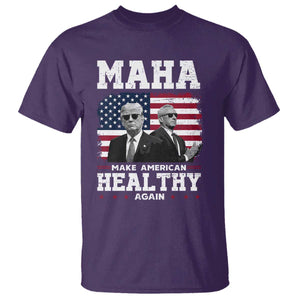 Trump Kennedy T Shirt RFK MAHA Make America Healthy Again 2025 USA Flag TS10 Purple Print Your Wear