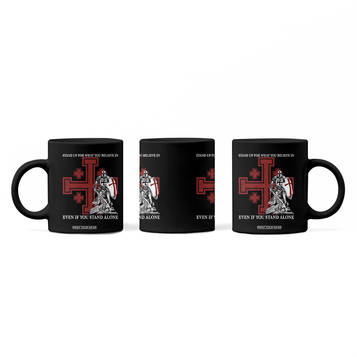 Catholic Knight Templar Crusader Cross Coffee Mug Kingdom Of Jerusalem TS10 Print Your Wear