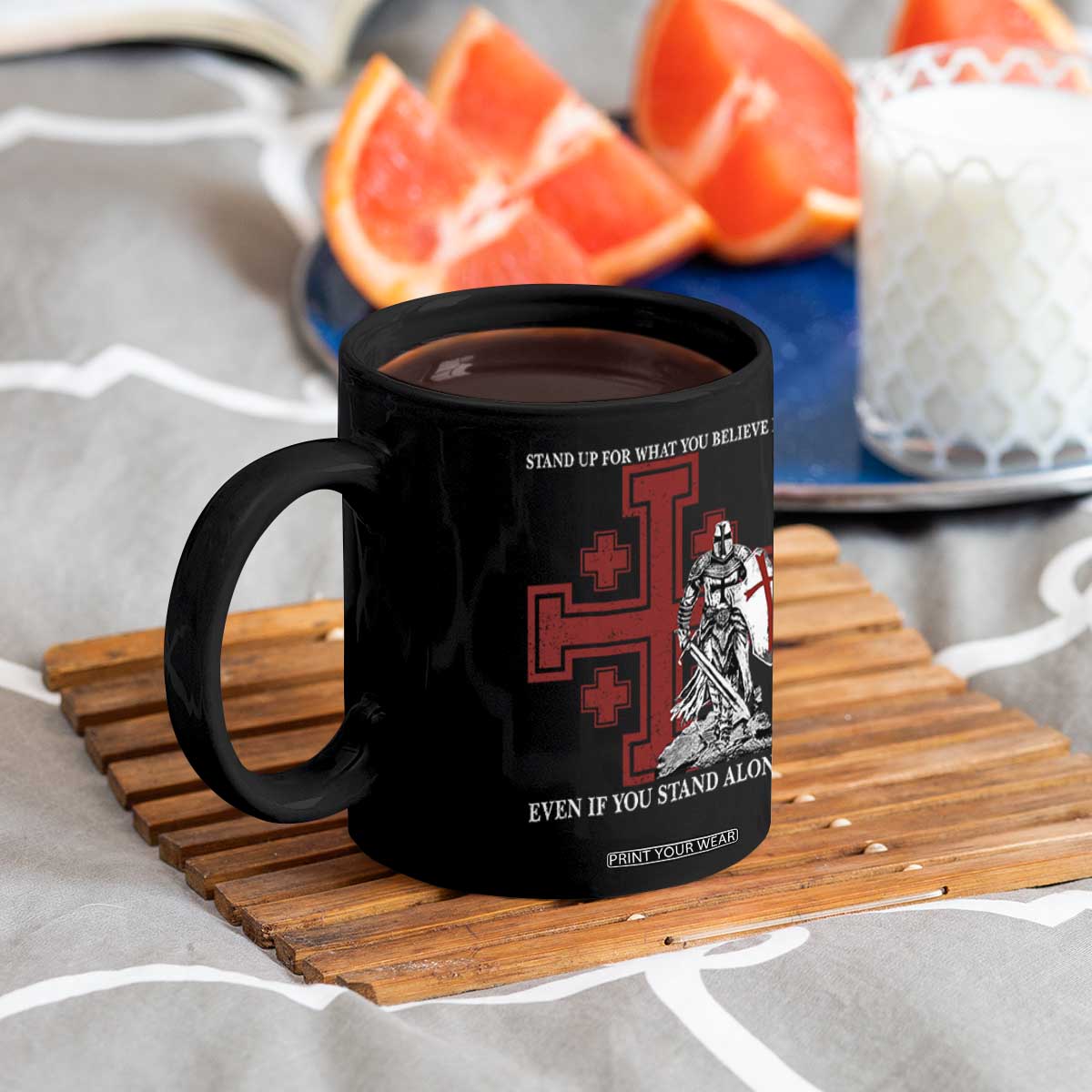 Catholic Knight Templar Crusader Cross Coffee Mug Kingdom Of Jerusalem TS10 Print Your Wear