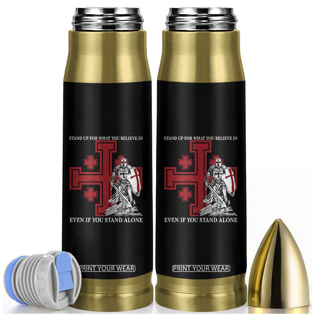 Catholic Knight Templar Crusader Cross Bullet Tumbler Kingdom Of Jerusalem TS10 Black Print Your Wear