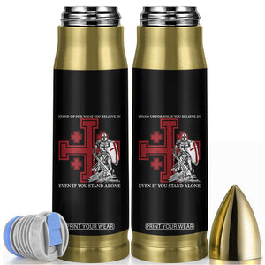 Catholic Knight Templar Crusader Cross Bullet Tumbler Kingdom Of Jerusalem TS10 Black Print Your Wear