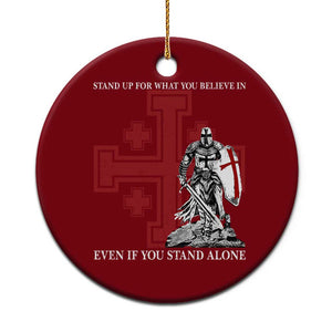 Catholic Knight Templar Crusader Cross Ceramic Ornament Kingdom Of Jerusalem TS10 1pc Red Print Your Wear