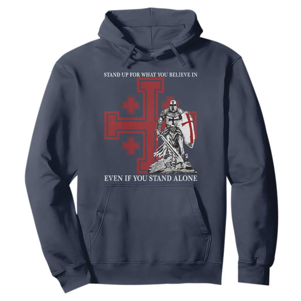 Catholic Knight Templar Crusader Cross Hoodie Kingdom Of Jerusalem TS10 Navy Print Your Wear