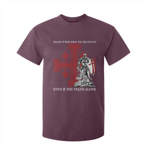 Catholic Knight Templar Crusader Cross T Shirt For Kid Kingdom Of Jerusalem TS10 Maroon Print Your Wear