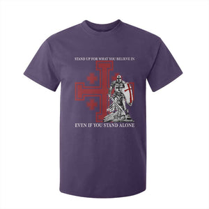 Catholic Knight Templar Crusader Cross T Shirt For Kid Kingdom Of Jerusalem TS10 Purple Print Your Wear