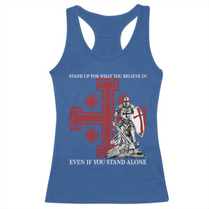Catholic Knight Templar Crusader Cross Racerback Tank Top Kingdom Of Jerusalem TS10 Royal Blue Print Your Wear