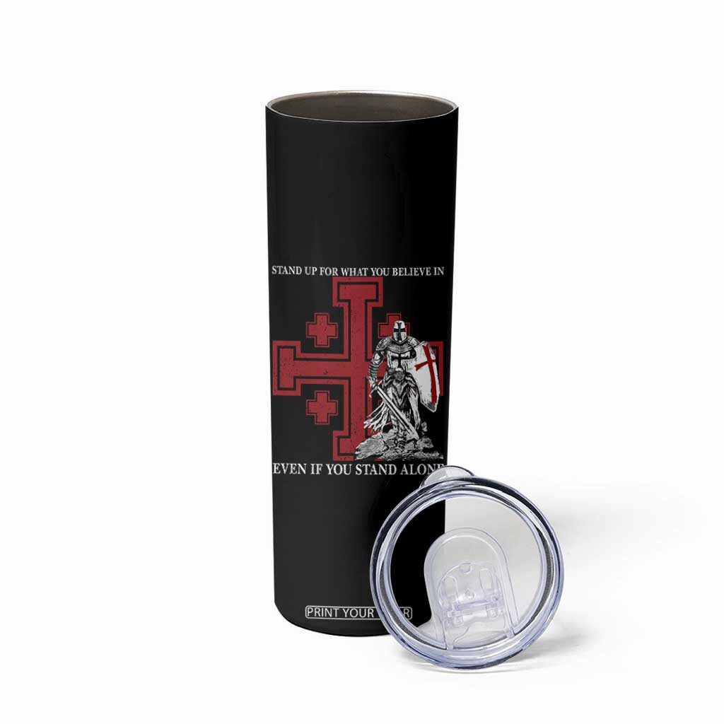 Catholic Knight Templar Crusader Cross Skinny Tumbler Kingdom Of Jerusalem TS10 Print Your Wear