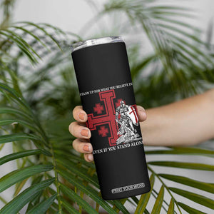 Catholic Knight Templar Crusader Cross Skinny Tumbler Kingdom Of Jerusalem TS10 Print Your Wear