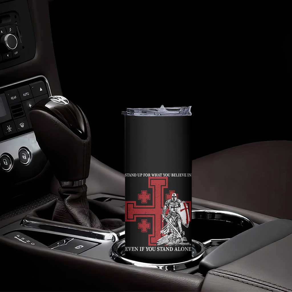 Catholic Knight Templar Crusader Cross Skinny Tumbler Kingdom Of Jerusalem TS10 Print Your Wear