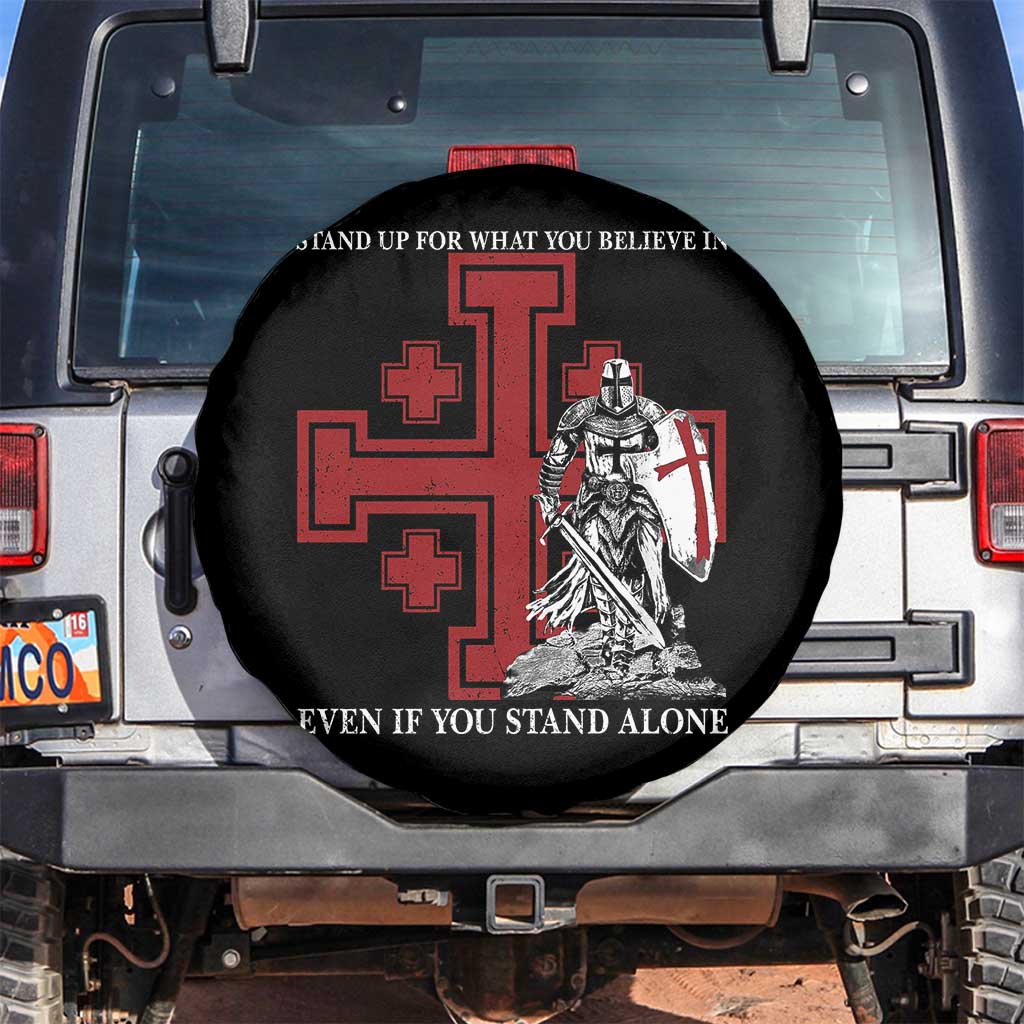 Catholic Knight Templar Crusader Cross Spare Tire Cover Kingdom Of Jerusalem TS10 No hole Black Print Your Wear